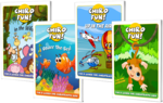 ChiroFun Coloring and Activity Booklets Set of 4
